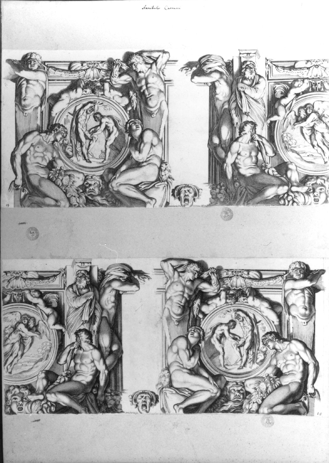 cartone di supporto - ambito italiano (secc. XVIII/ XIX)