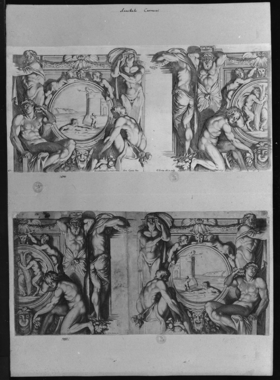 cartone di supporto - ambito italiano (secc. XVIII/ XIX)