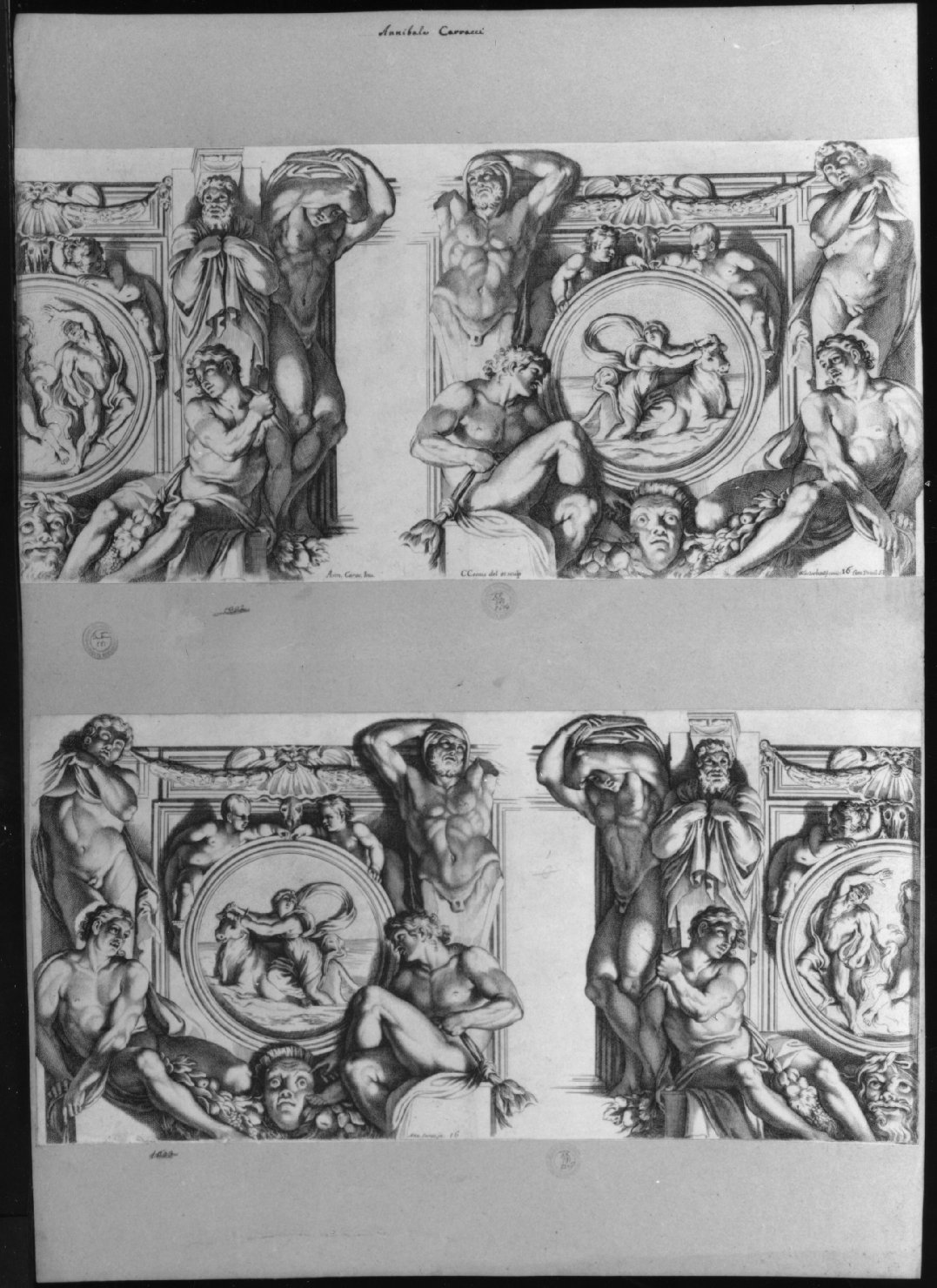 cartone di supporto - ambito italiano (secc. XVIII/ XIX)