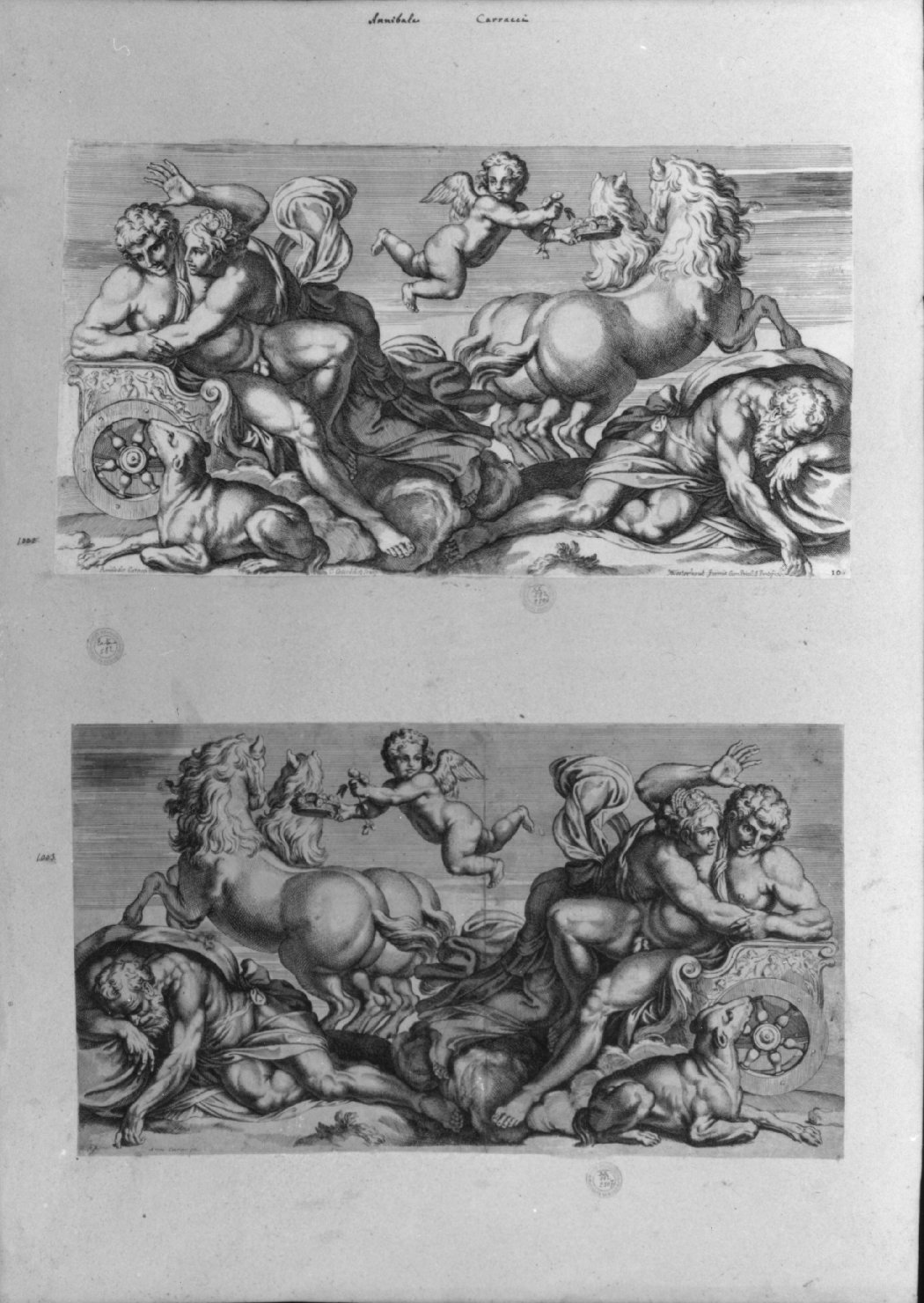 cartone di supporto - ambito italiano (secc. XVIII/ XIX)