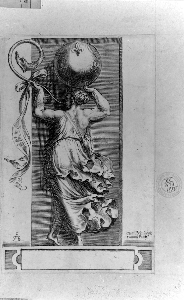 figure allegoriche (stampa smarginata, serie) di Alberti Cherubino (sec. XVII)