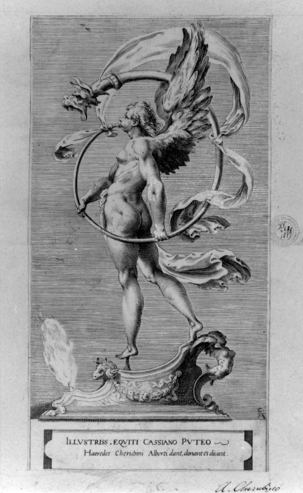 fama (stampa smarginata) di Alberti Cherubino (sec. XVII)