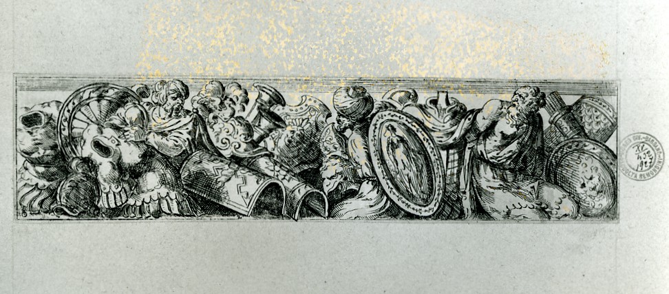 figure e armi (stampa smarginata, serie) di Fialetti Odoardo, Polidoro da Caravaggio (sec. XVII)
