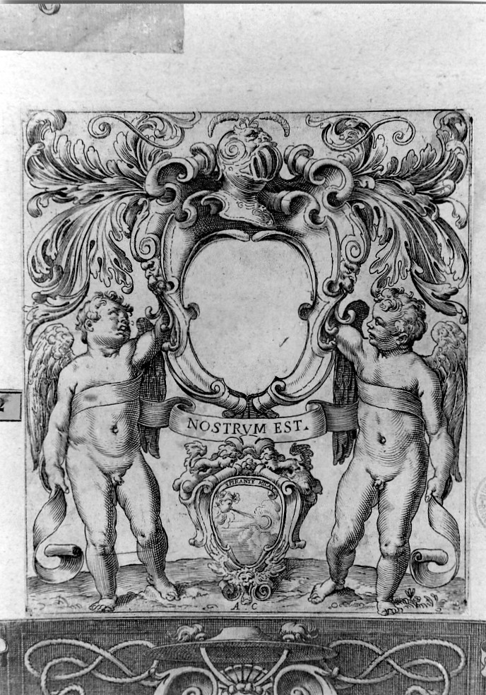 motivi decorativi (stampa smarginata) di Carracci Agostino (sec. XVI)
