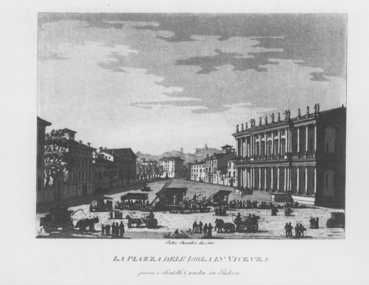 architetture di Vicenza (stampa, elemento d'insieme) di Chevalier Pietro (sec. XIX)