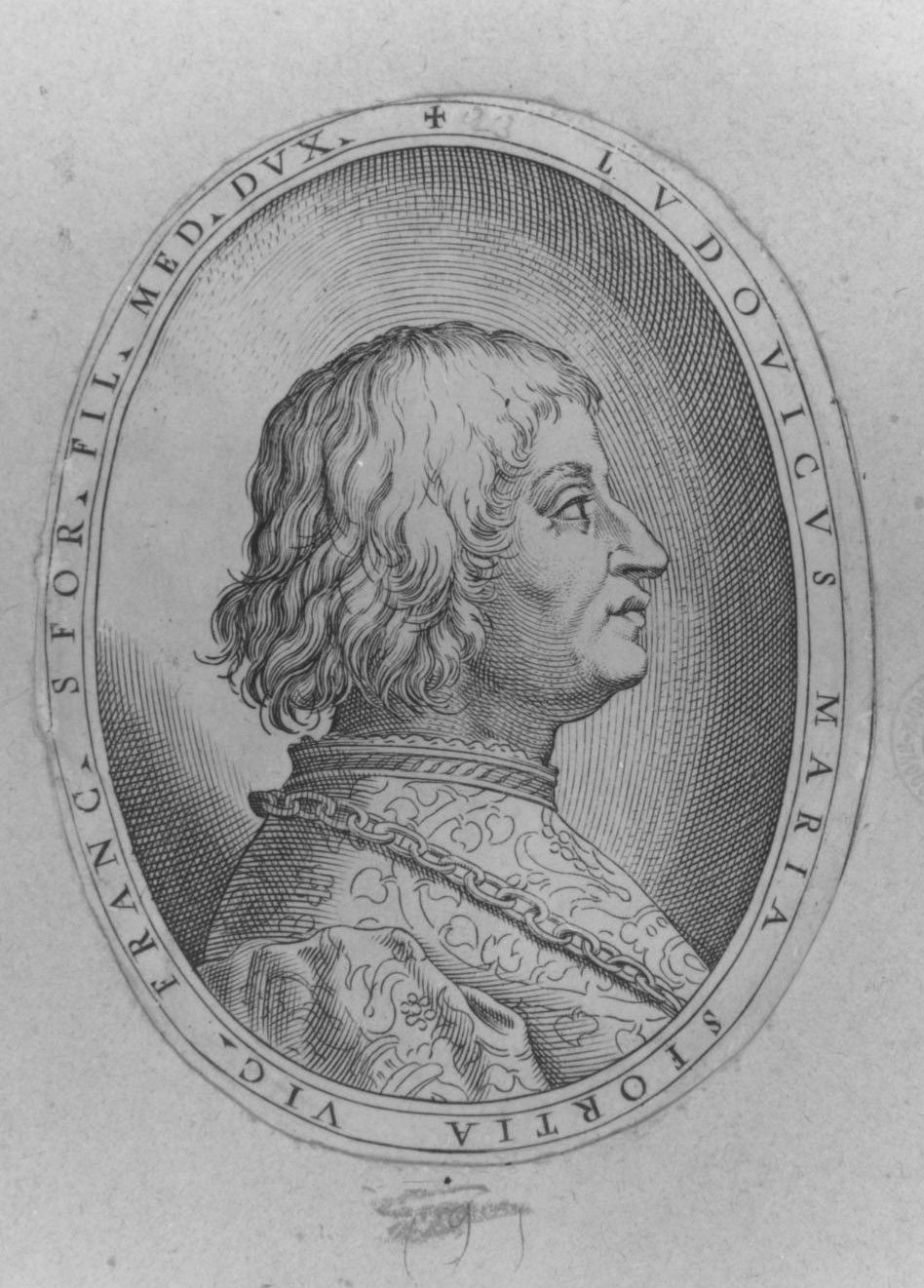 ritratto d'uomo di profilo (stampa, serie) di Carracci Agostino, Campi Antonio (sec. XVI)