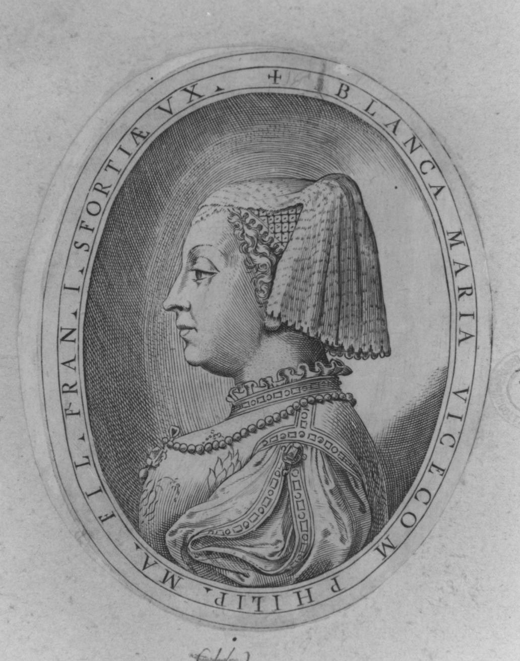 ritratto di donna (stampa, serie) di Carracci Agostino, Campi Antonio (sec. XVI)