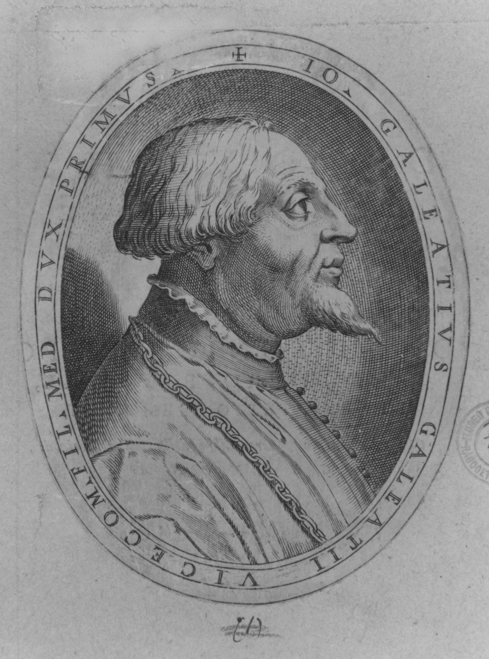 ritratto d'uomo di profilo (stampa, serie) di Carracci Agostino, Campi Antonio (sec. XVI)
