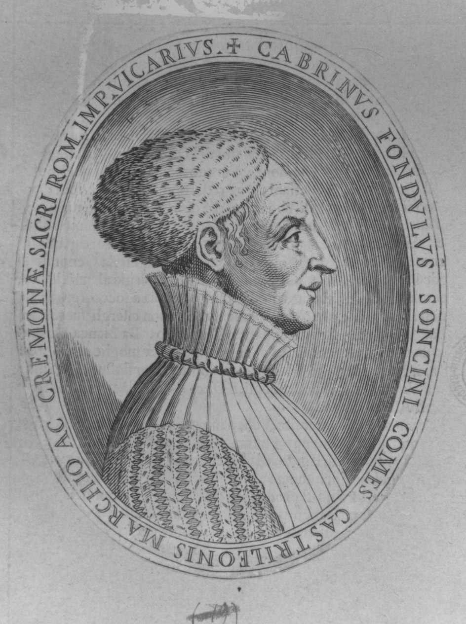 ritratto d'uomo di profilo (stampa, serie) di Carracci Agostino, Campi Antonio (sec. XVI)