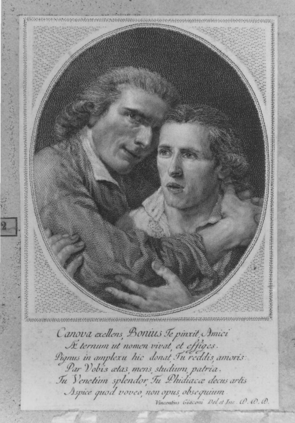 ritratti (stampa smarginata) di Giaconi Vincenzo, Boni Giovanni Martino (sec. XIX)