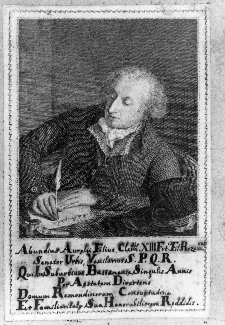 ritratto (stampa smarginata) di Boni Giovanni Martino (prima metà sec. XIX)