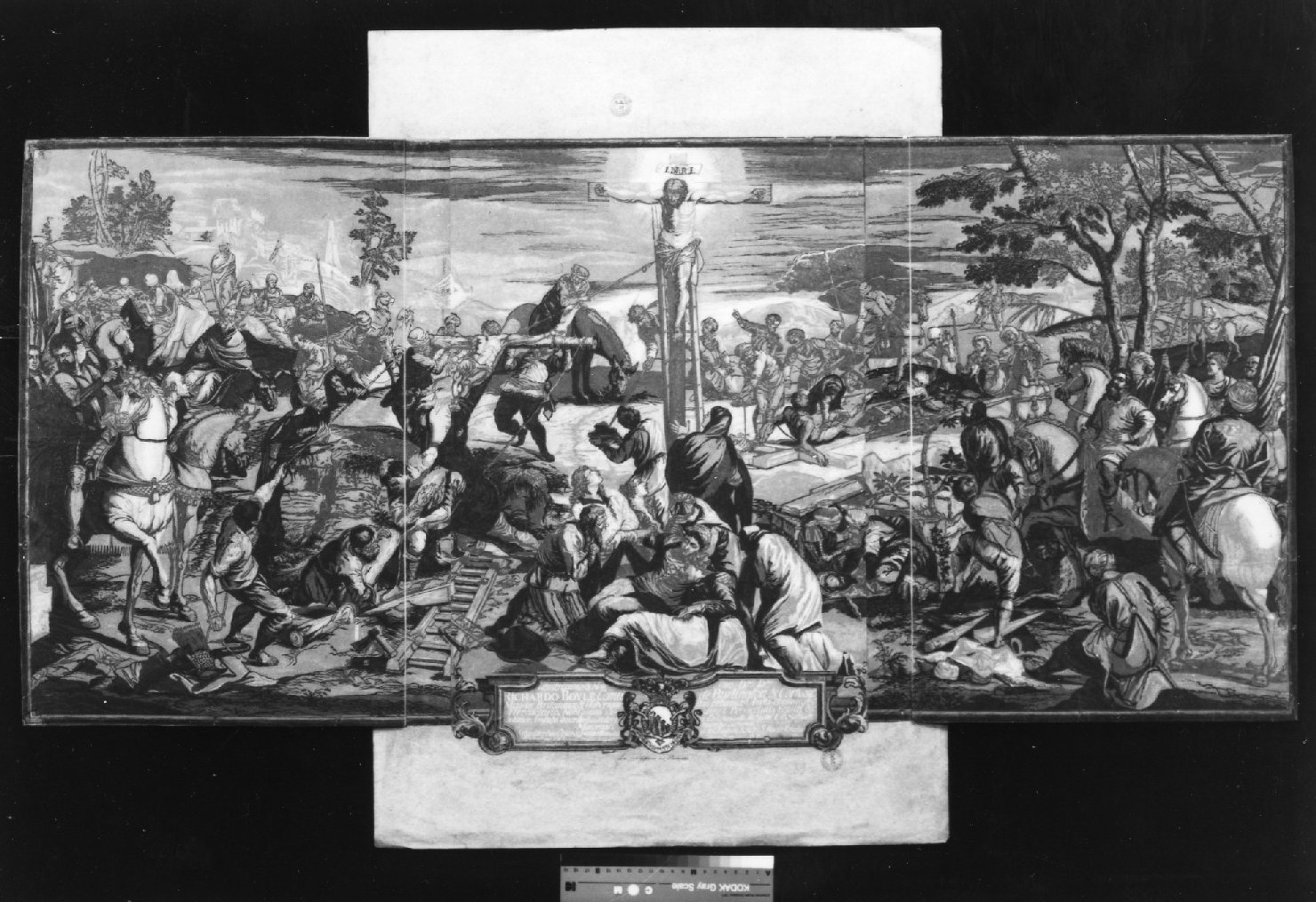 crocifissione (stampa, stampa composita) di Tintoretto (sec. XVIII)