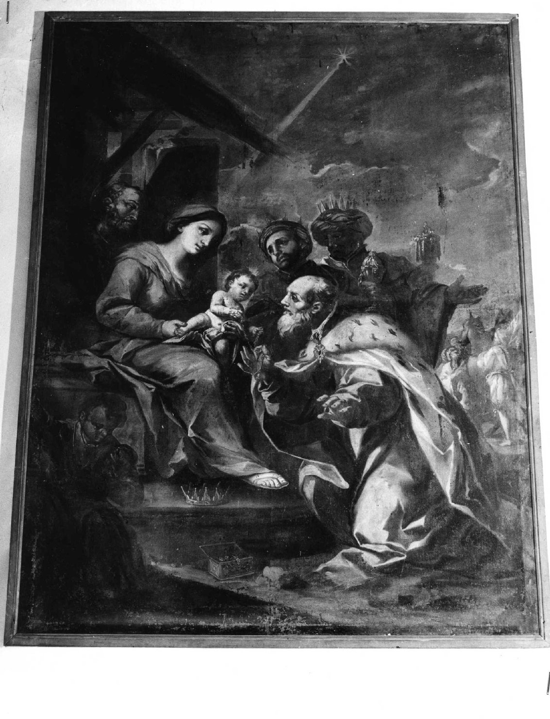 adorazione dei Re Magi (dipinto) di Pasqualotto Costantino (prima metà sec. XVIII)
