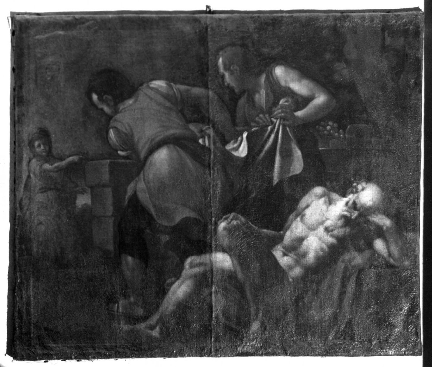 ebbrezza di Noè (dipinto, elemento d'insieme) - ambito Italia centro-settentrionale (sec. XVII)