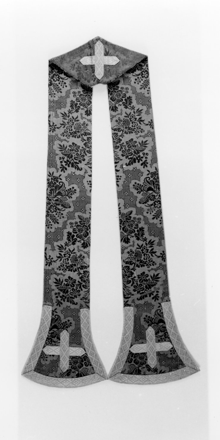 stola, elemento d'insieme - manifattura italiana (sec. XIX)