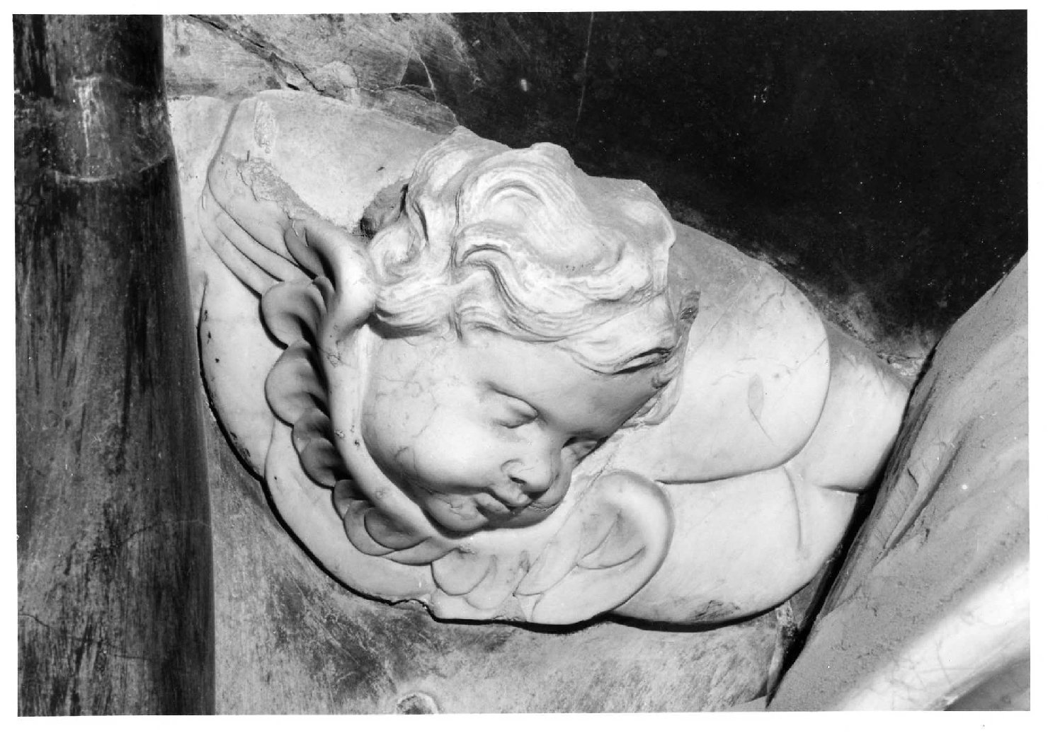 testa alata (scultura, elemento d'insieme) di Marinali Orazio (sec. XVII)