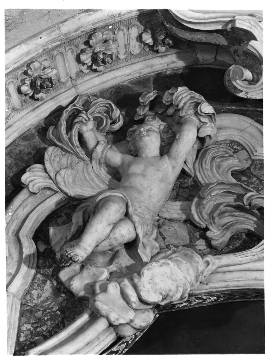 angioletto (scultura, elemento d'insieme) di Tabacco B (sec. XVIII)