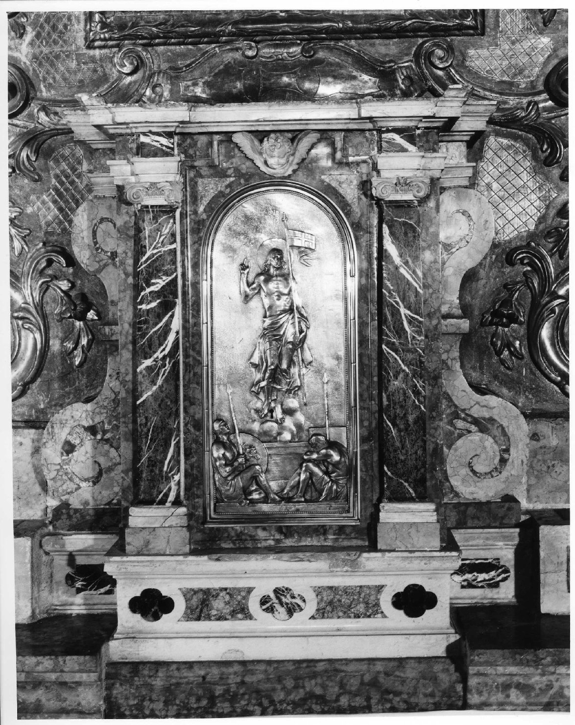 tabernacolo, elemento d'insieme - bottega veronese (sec. XVII)