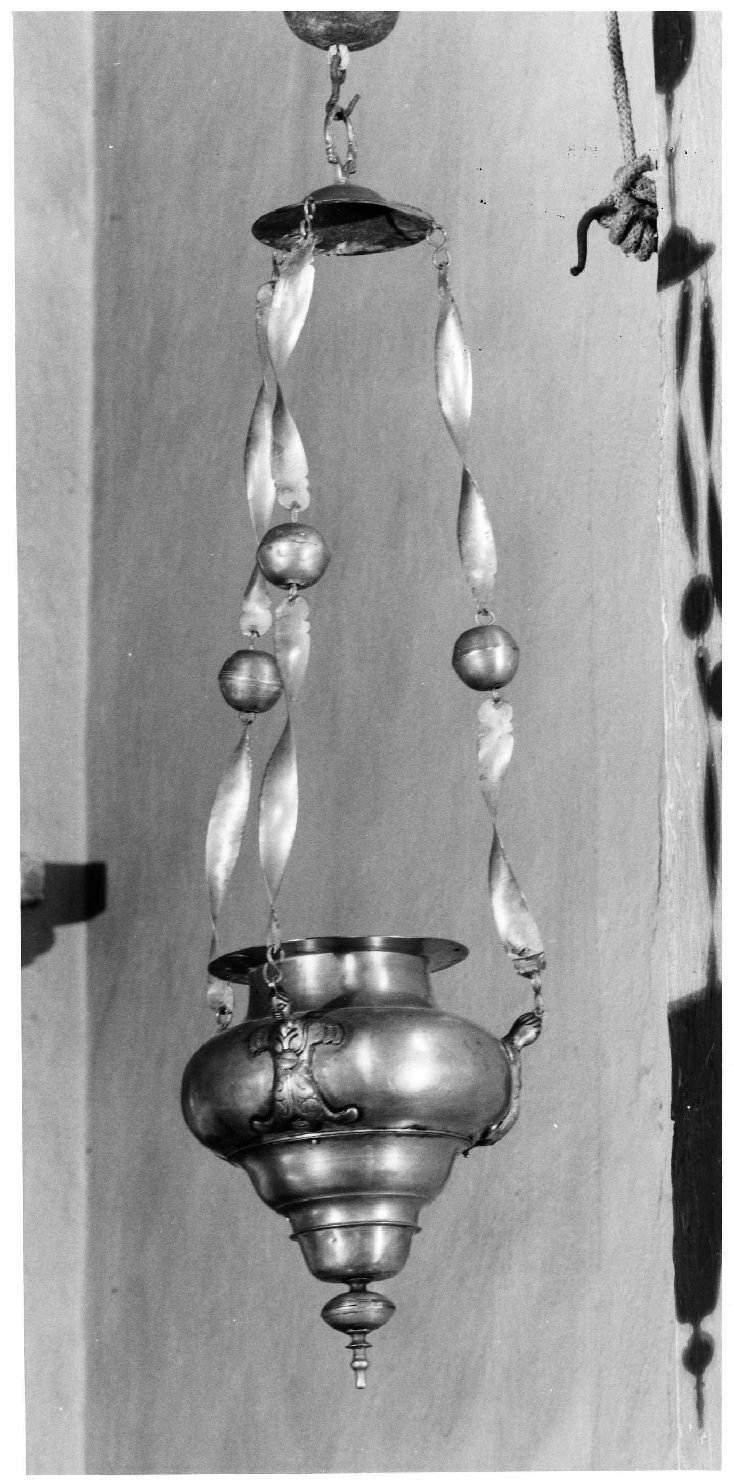 lampada pensile, coppia - bottega veneta (secc. XVII/ XVIII)