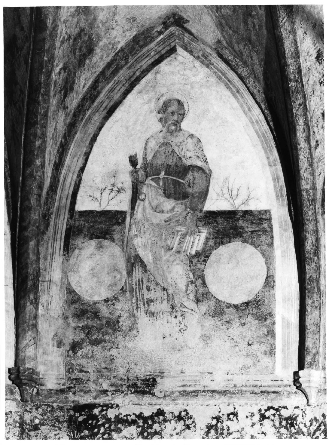 San Pietro (dipinto, elemento d'insieme) - ambito veronese (sec. XV)