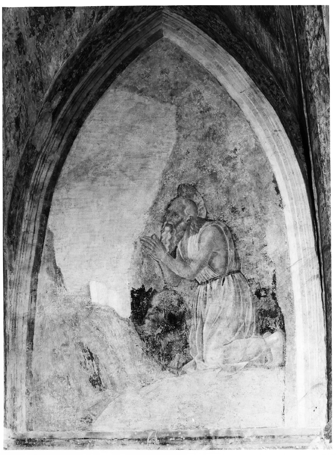 San Girolamo penitente (dipinto, elemento d'insieme) - ambito veronese (sec. XV)