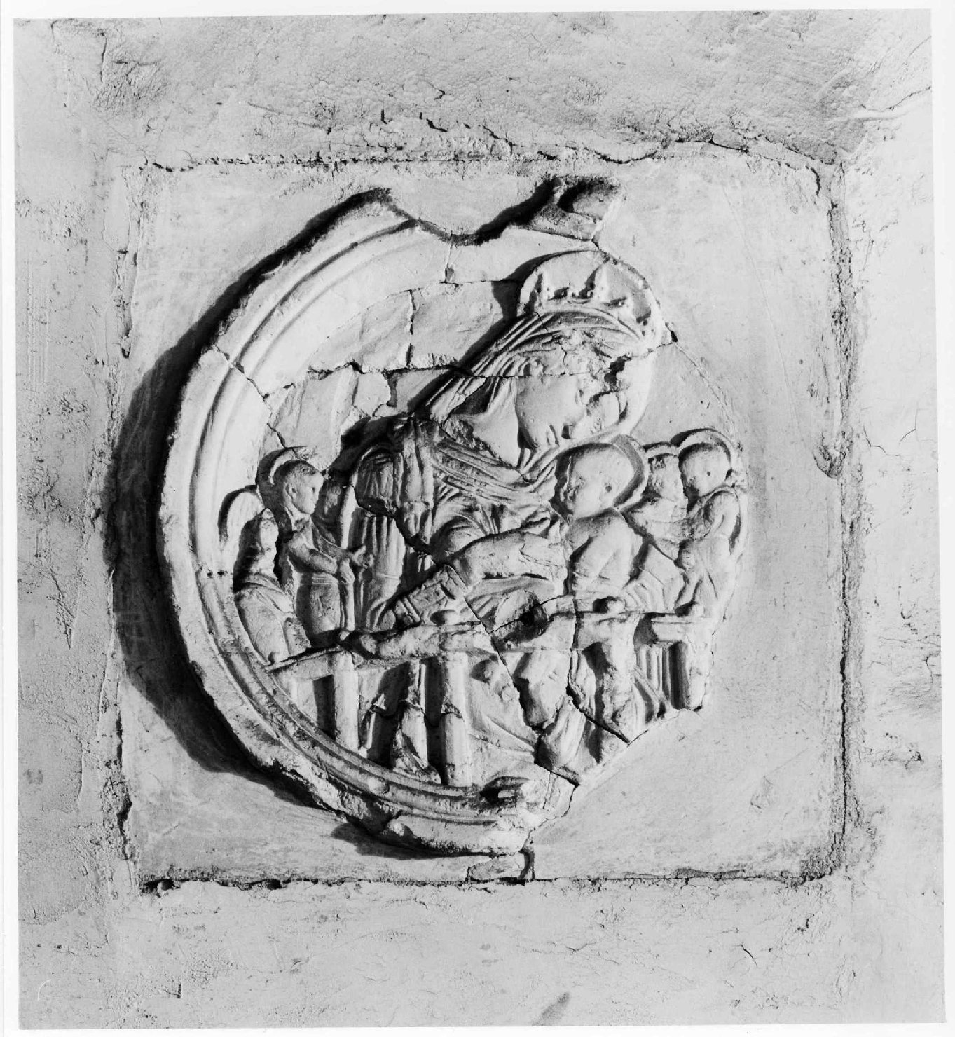 Madonna con Bambino e angeli (rilievo) - bottega veronese (sec. XIX)