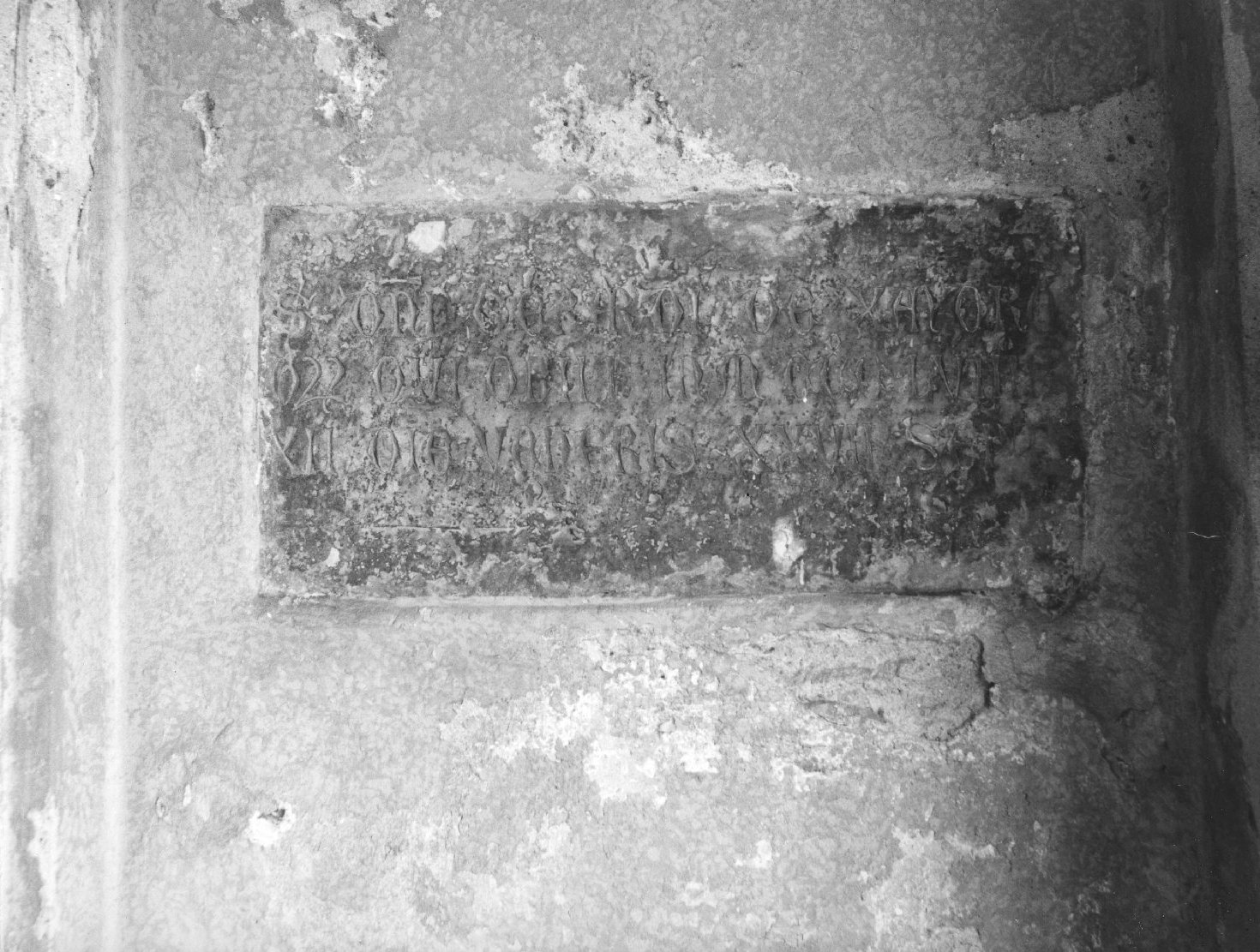 lapide documentaria - ambito veneto (sec. XIV)