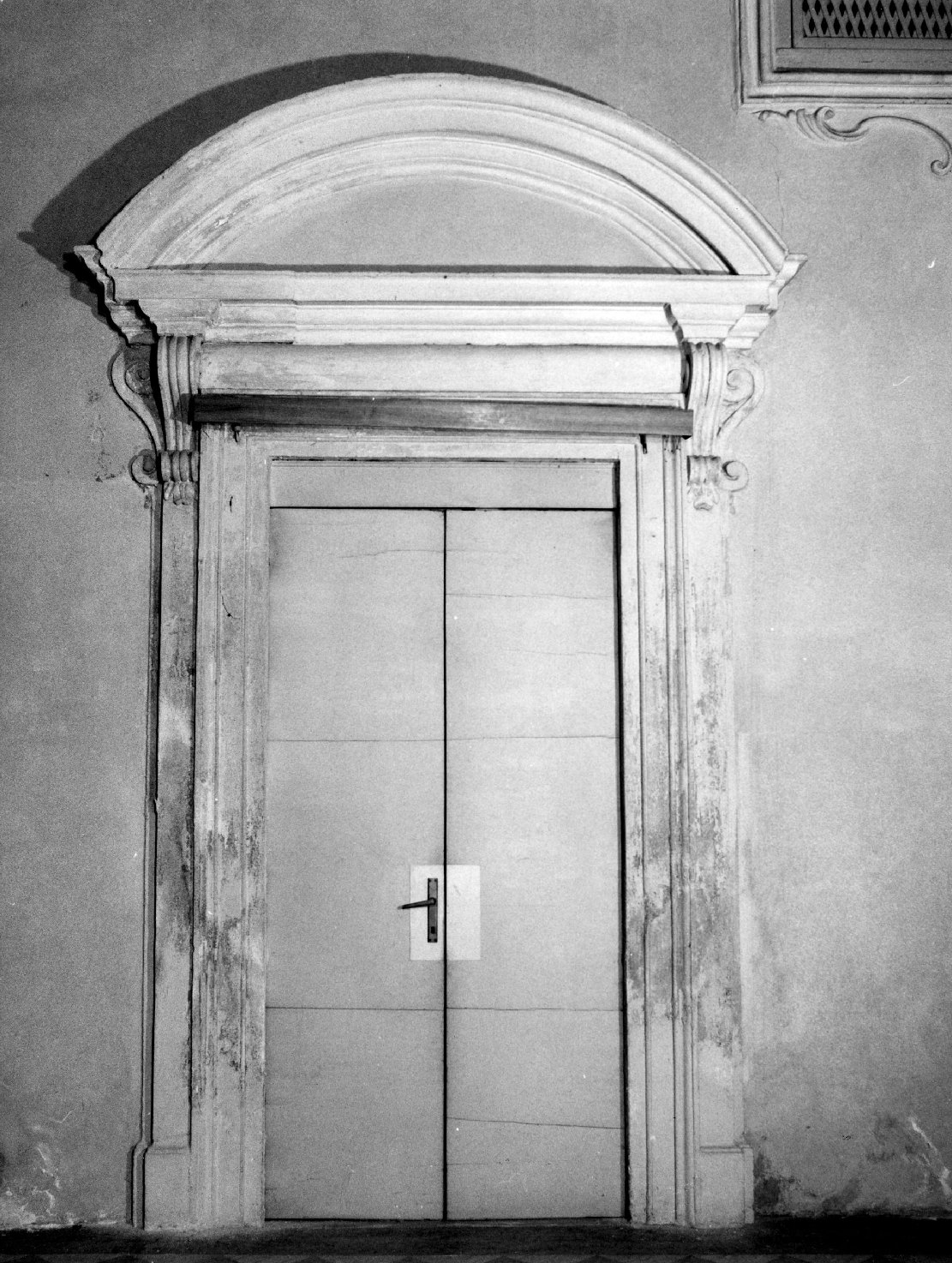 mostra di porta, coppia - bottega veneta (sec. XVIII)