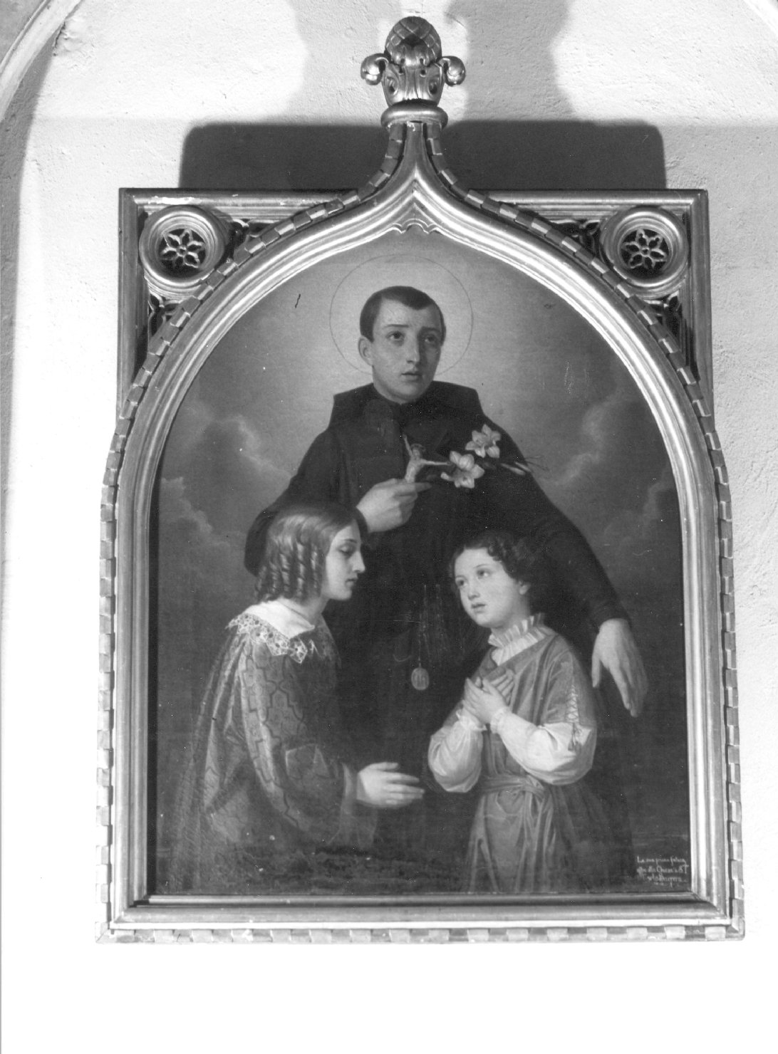San Luigi Gonzaga (dipinto) di Barera Carlo (seconda metà sec. XIX)