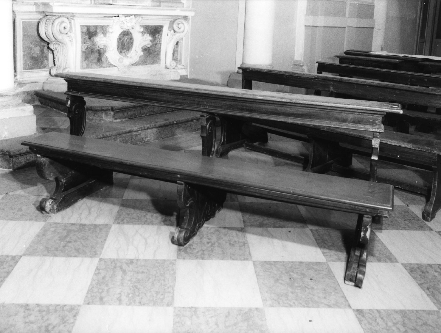 banco da chiesa, serie - bottega veneta (seconda metà sec. XVIII)