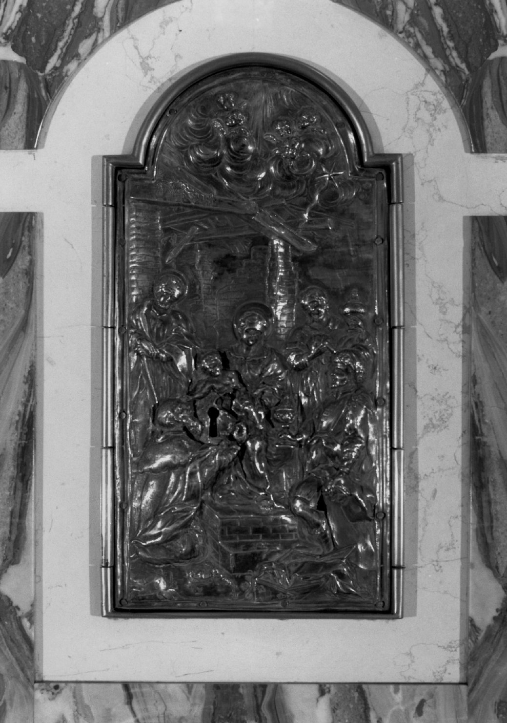 adorazione dei Re Magi (sportello di tabernacolo) - ambito veneto (sec. XVIII)