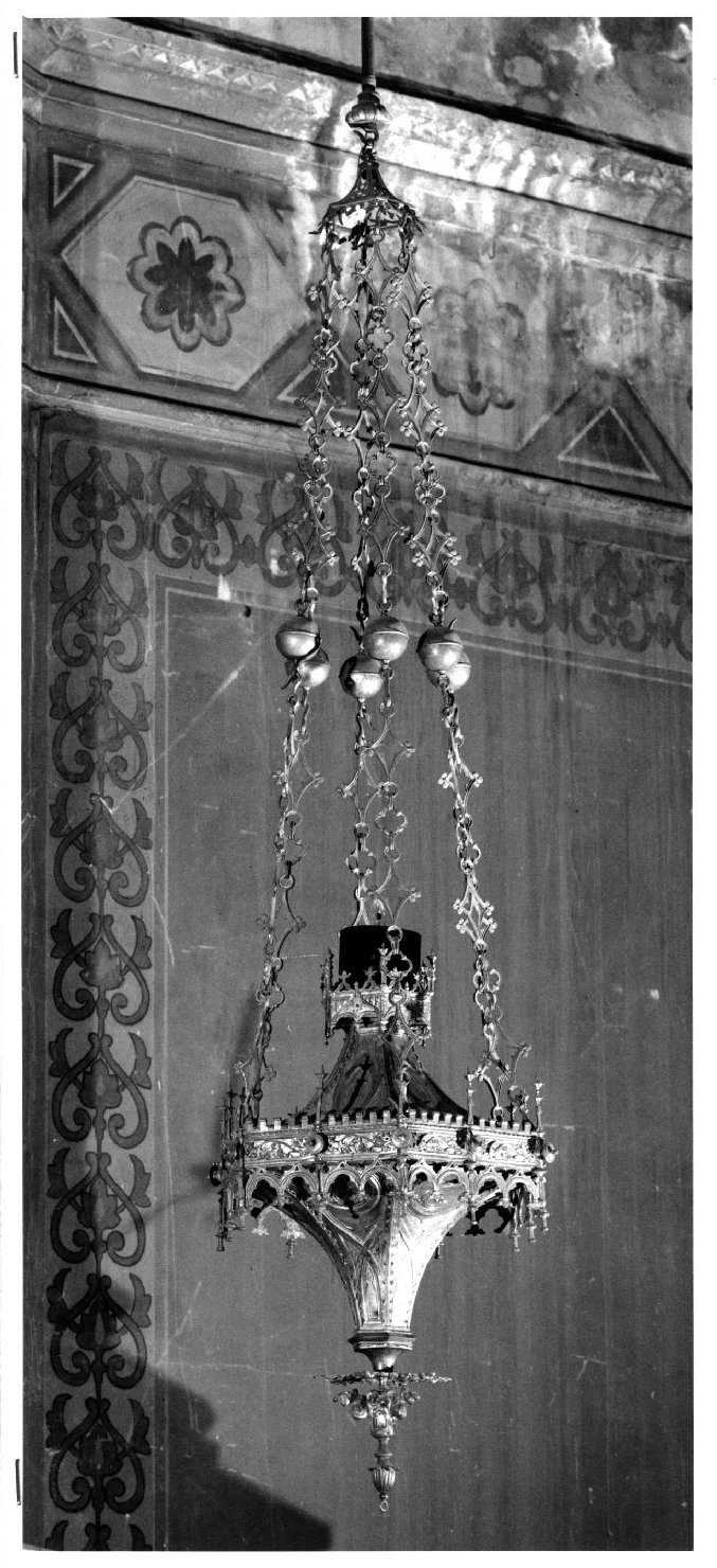 lampada pensile, serie - bottega veneta (secc. XIX/ XX)