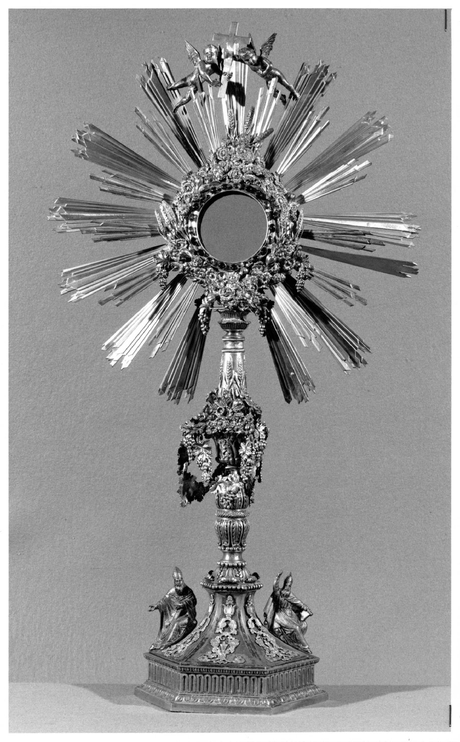 ostensorio - a raggiera - bottega veneta (fine/inizio secc. XIX/ XX)