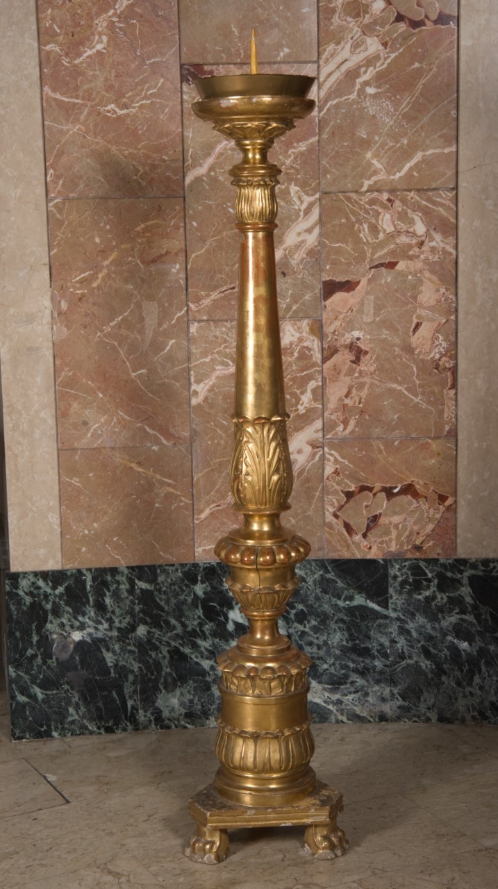 candelabro, serie - ambito piemontese (prima metà sec. XIX)