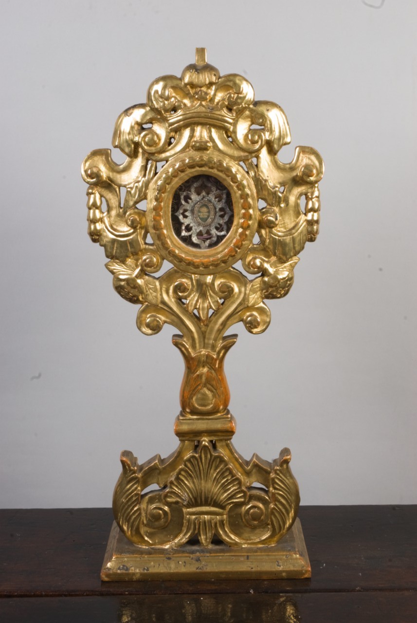 Reliquiario di S. Francesco da Sales, Santo (reliquiario-ostensorio) - bottega piemontese (seconda metà sec. XIX)