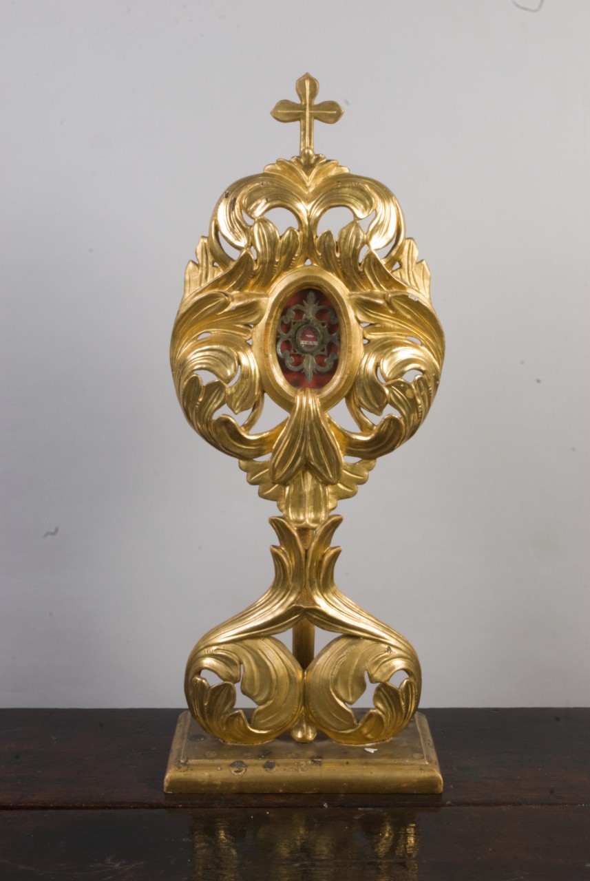 Reliquiario di S. Matteo Apostolo, Santo apostolo (reliquiario-ostensorio) - bottega piemontese (fine/ inizio secc. XVIII/ XIX)