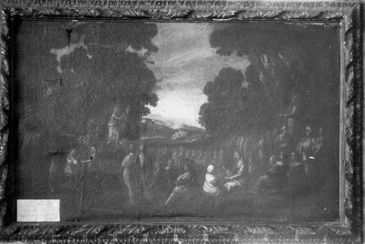 San Giovanni Battista predica nel deserto (dipinto) - ambito piemontese (sec. XVII)
