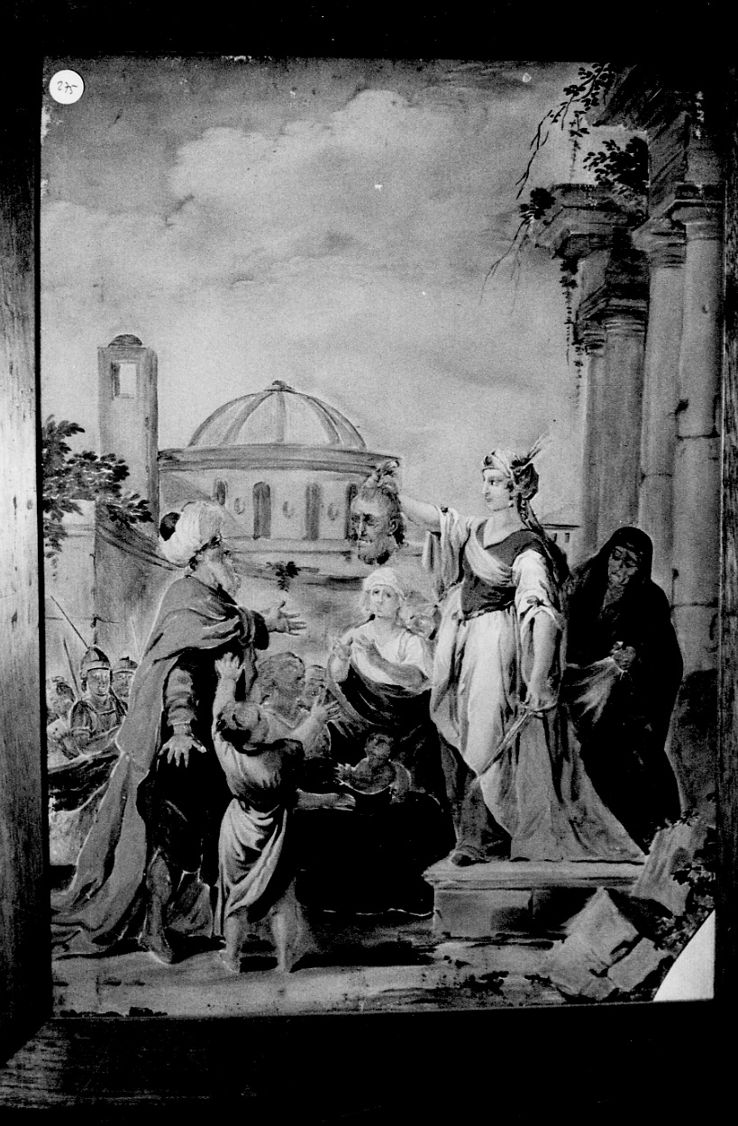 La decollazione di San Giovanni Battista, Salome consegna la testa di San Giovanni Battista a Erodiade (dipinto) - ambito piemontese (sec. XIX)