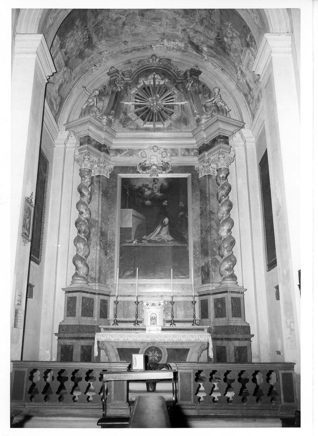 balaustrata di altare, insieme - bottega ferrarese (sec. XVIII)