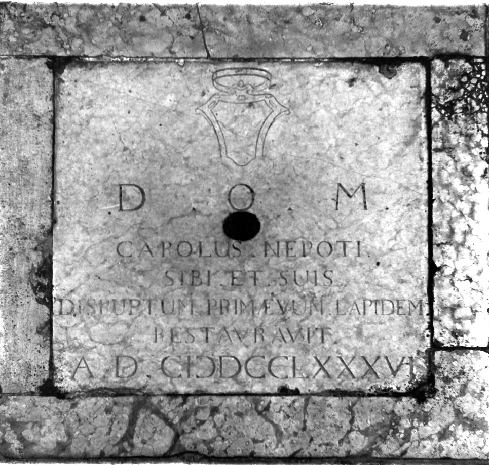 lapide, opera isolata - bottega ferrarese (sec. XVIII)