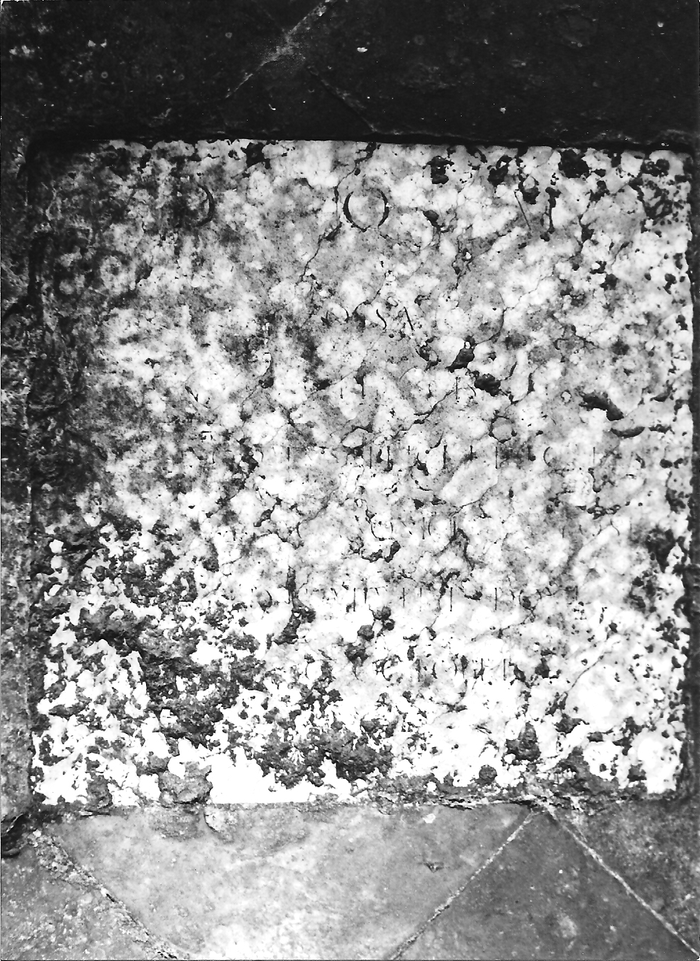 lapide tombale - bottega ferrarese (sec. XVIII)