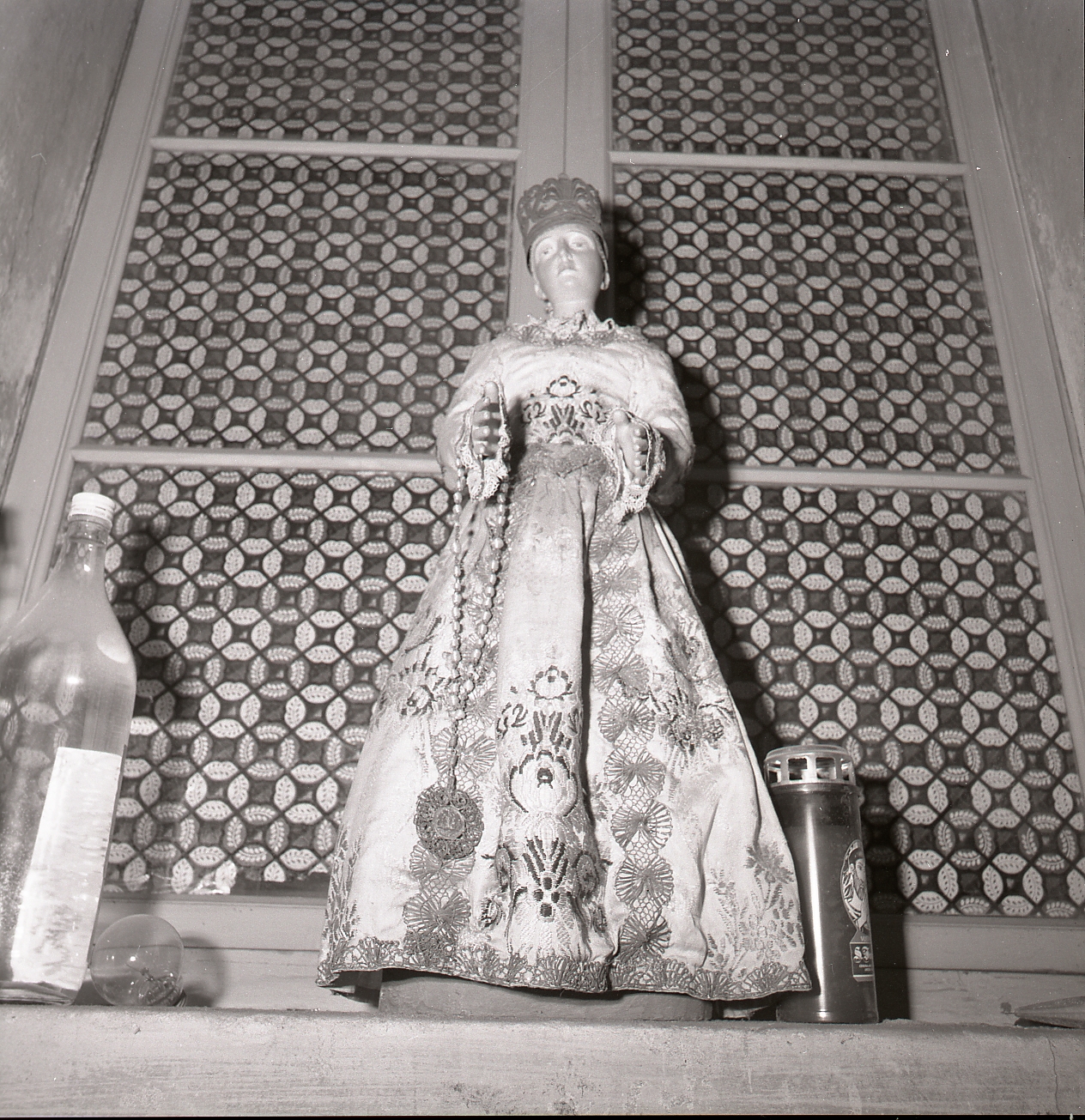 Madonna del Rosario (statua vestita) - bottega ferrarese (sec. XVIII)