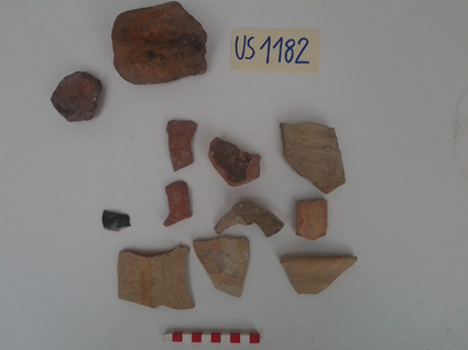 materiale proveniente da Unità Stratigrafica (ceramica, materiale di rivestimento, reperti fittili) (limiti cronologici non precisabili)