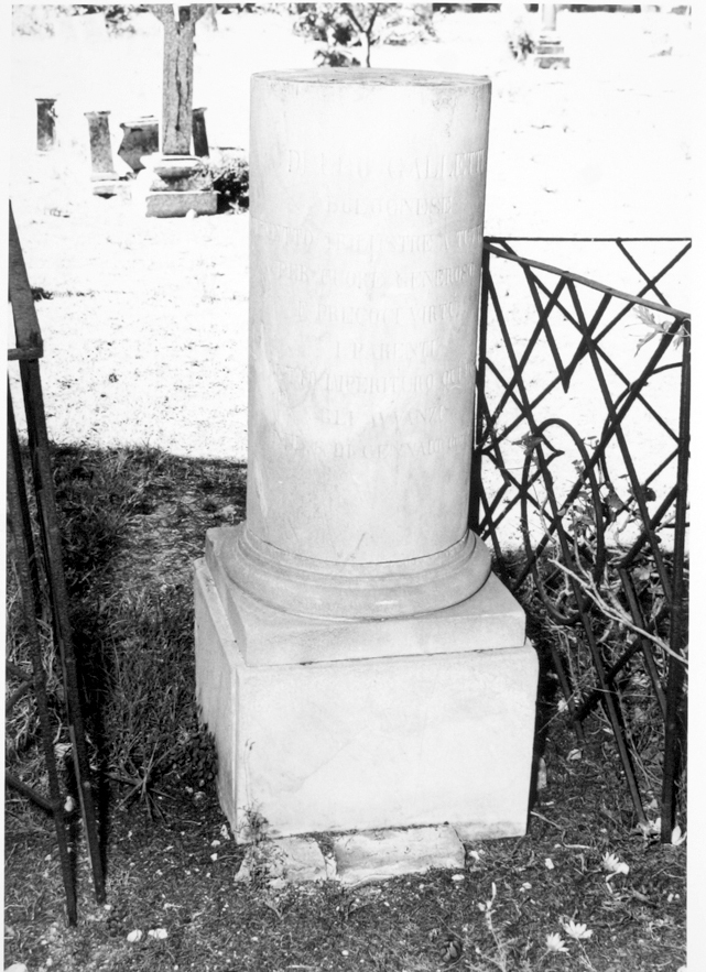 Ugo Galletti (monumento funebre) - ambito cagliaritano (sec. XIX)