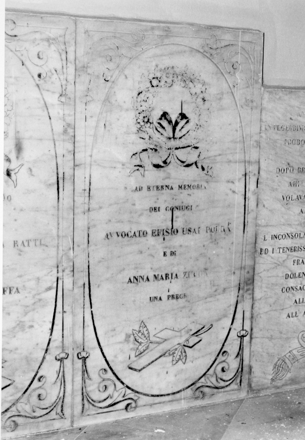 Efisio Usai Perra-Anna Maria Zucca (monumento funebre) - ambito cagliaritano (sec. XIX)