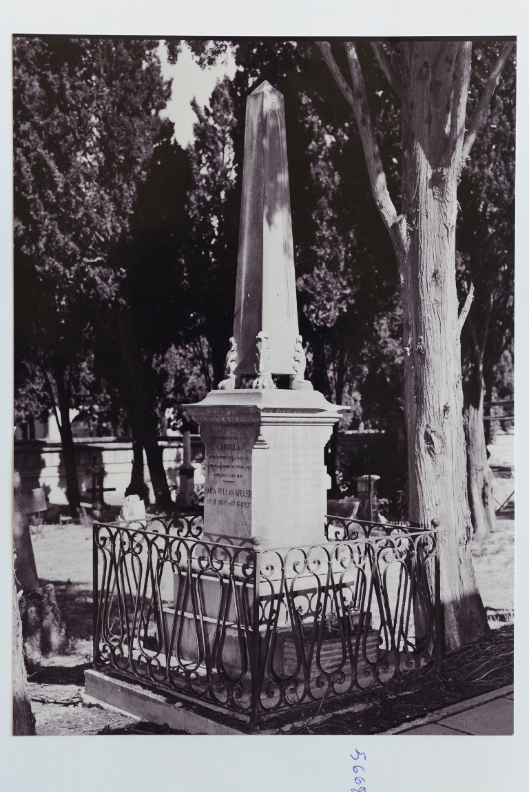 Giulio Keller-Camilla Pellas Keller (monumento funebre) - ambito cagliaritano (sec. XIX)