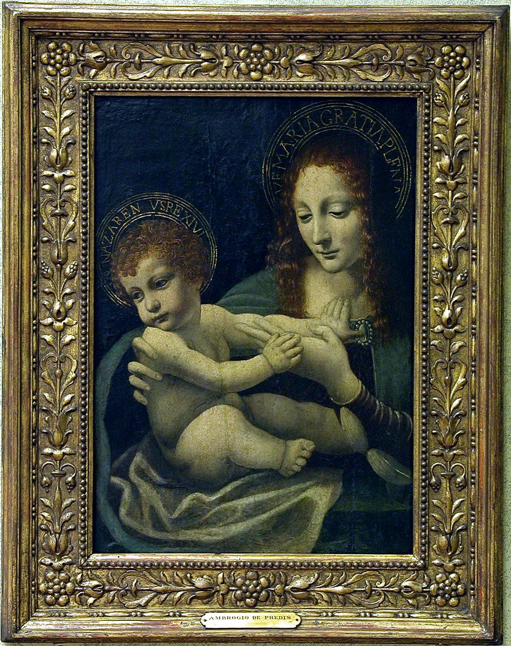 Madonna con Bambino (dipinto, opera isolata) - ambito lombardo (fine/ inizio secc. XV-XVI)