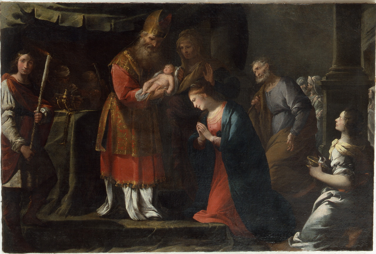 presentazione di Gesù al tempio (dipinto, opera isolata) di Discepoli Giovanni Battista detto lo Zoppo da Lugano (attribuito) (metà sec. XVII)