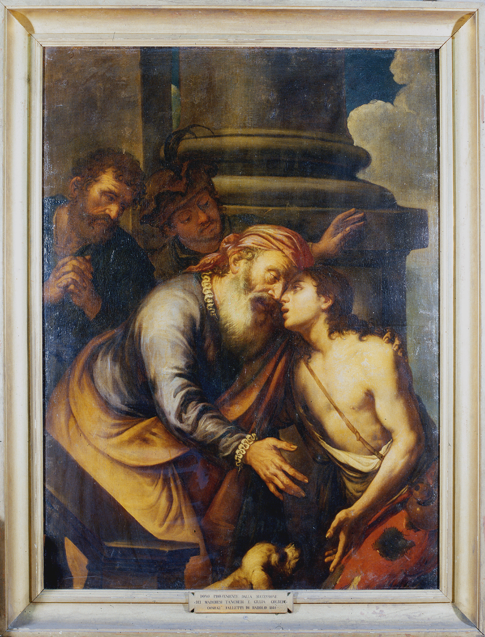 ritorno del figliol prodigo (dipinto, opera isolata) di Spada Lionello (attribuito) (metà sec. XVII)
