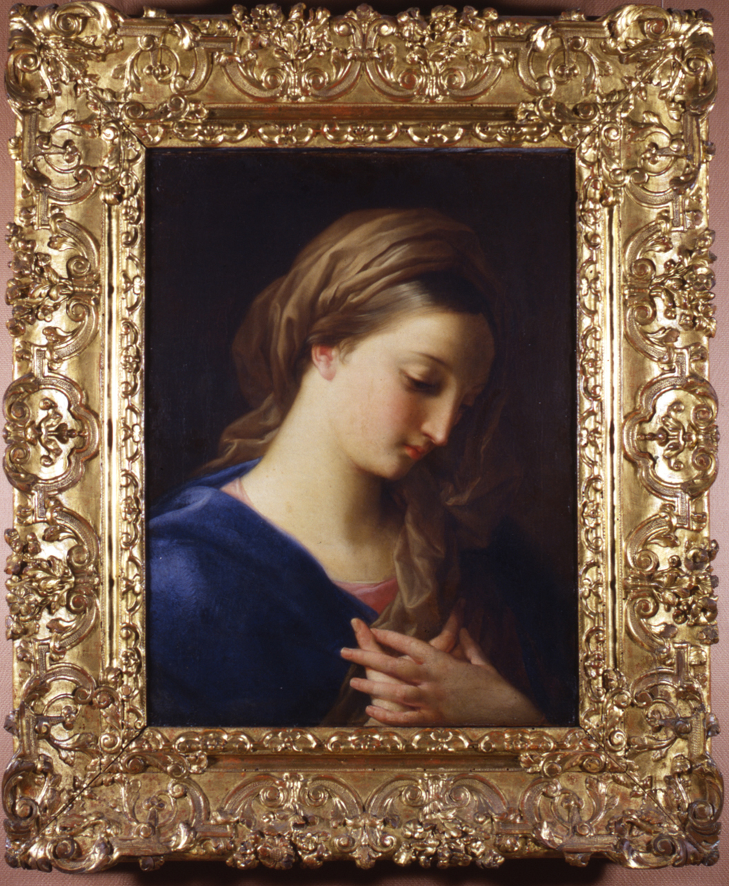 Maria Vergine annunciata (dipinto, opera isolata) di Batoni Pompeo (attribuito) (metà sec. XVIII)